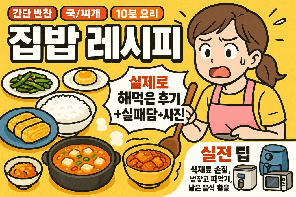 집에서 쉽게 따라하는 김치찌개 황금 레시피